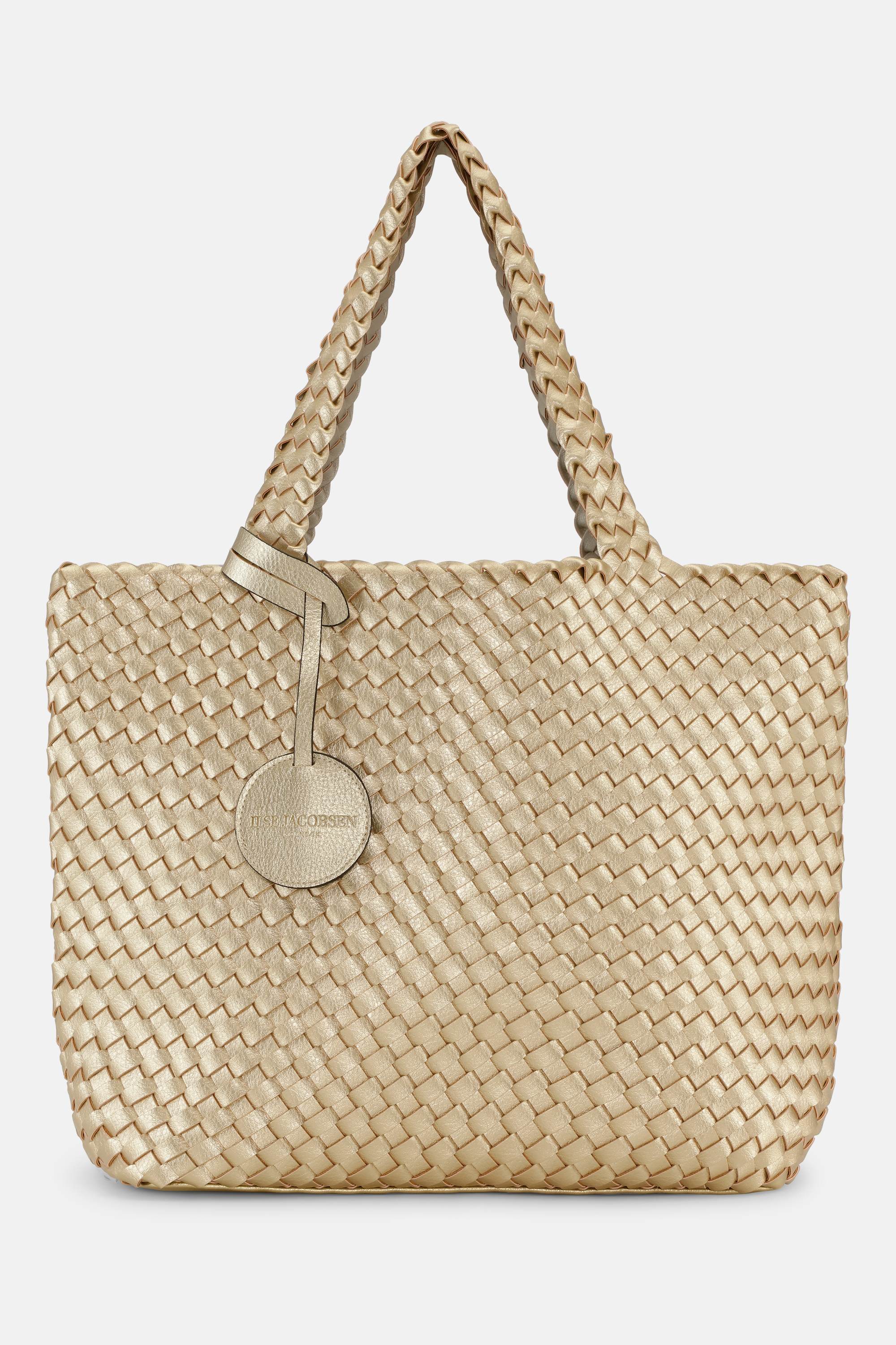 Tote Bag Braided - Platin Silver